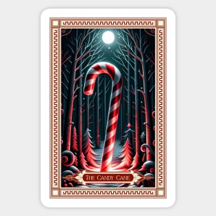 The Candy Cane Tarot Card Sticker